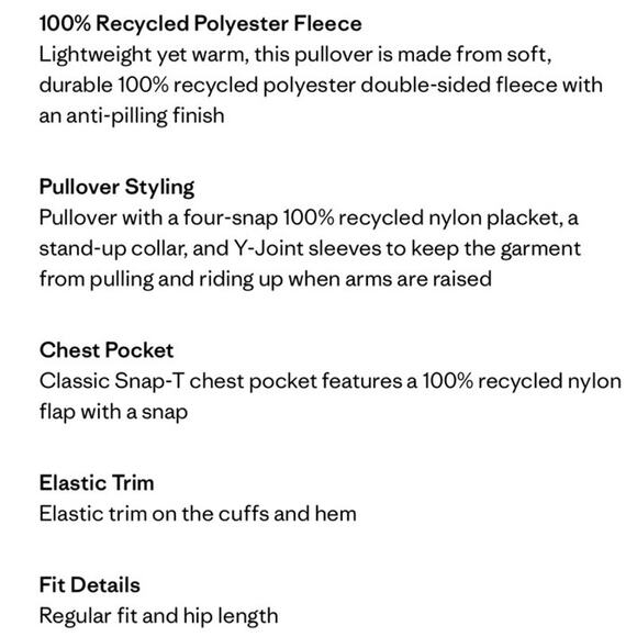 Patagonia Synchilla Snap-T blue pullover Y-L/12 - Picture 11 of 12